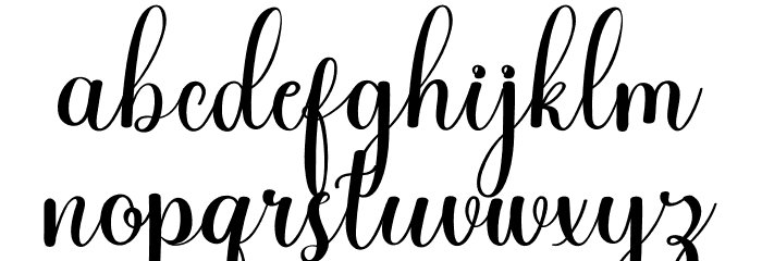 Alexandria Font LOWERCASE