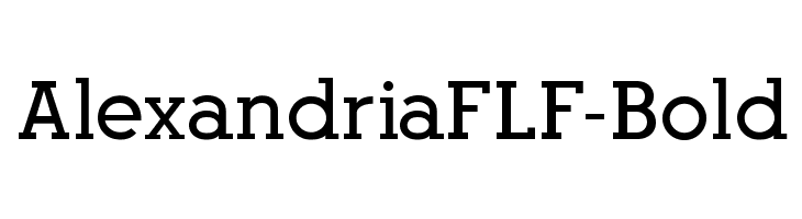 AlexandriaFLF-Bold Font