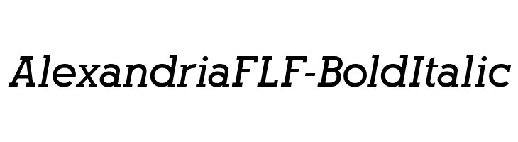 AlexandriaFLF-BoldItalic Fonte