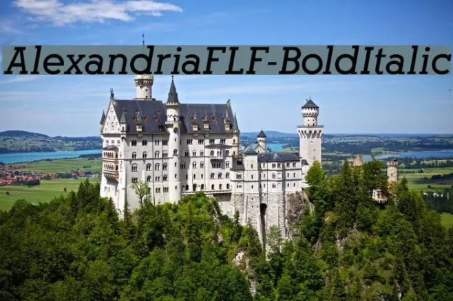 AlexandriaFLF-BoldItalic Example 1