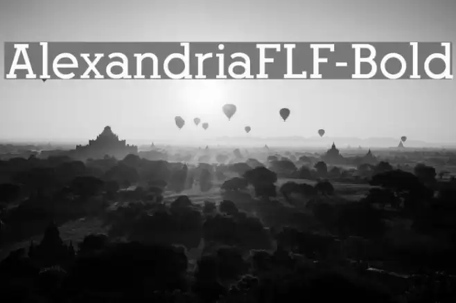 AlexandriaFLF-Bold Font examples