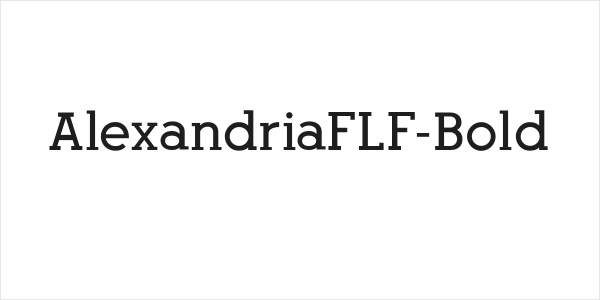 AlexandriaFLF-Bold Logo