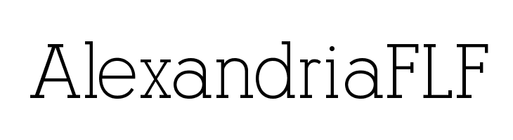 AlexandriaFLF Font