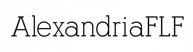 AlexandriaFLF  フリーフォントのダウンロード
