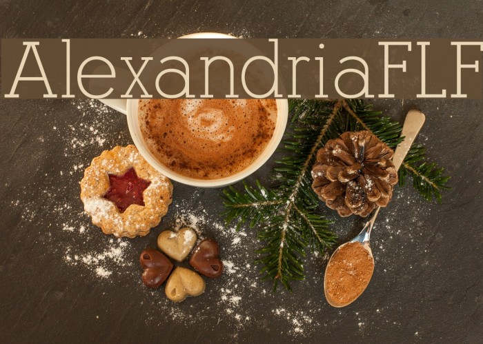 AlexandriaFLF Font examples