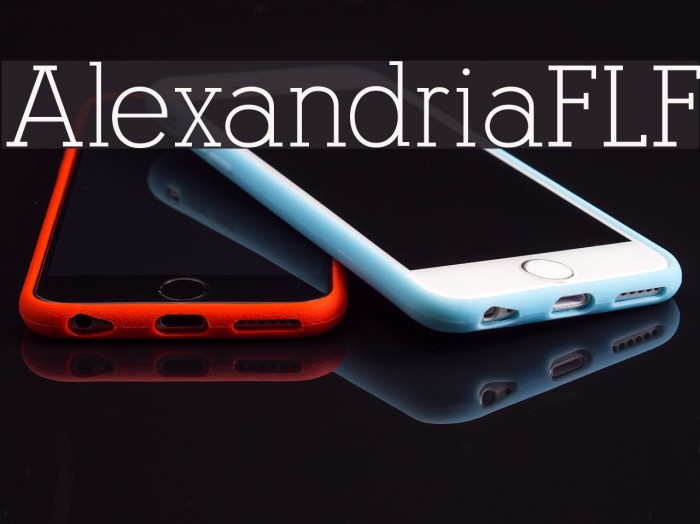AlexandriaFLF Font examples