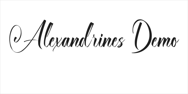 Alexandrines Demo Logo