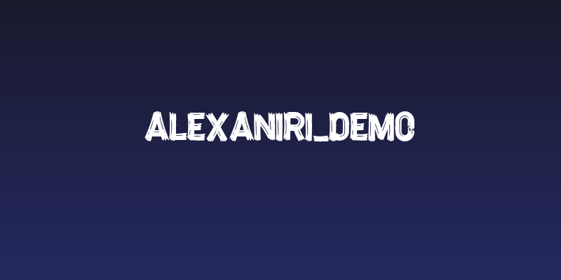 Alexaniri_demo Social Header
