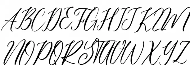 Alexanna Font UPPERCASE