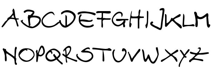 AlexbyHarryTroeger Font LOWERCASE