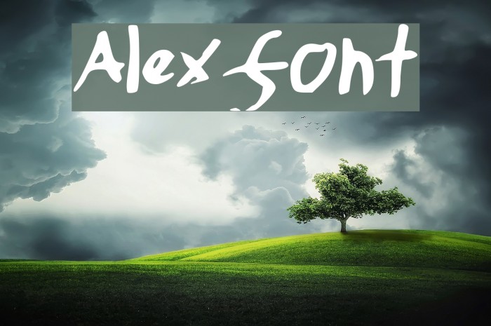 Alexfont Example 3