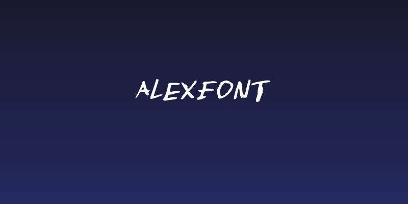 Alexfont Social Header