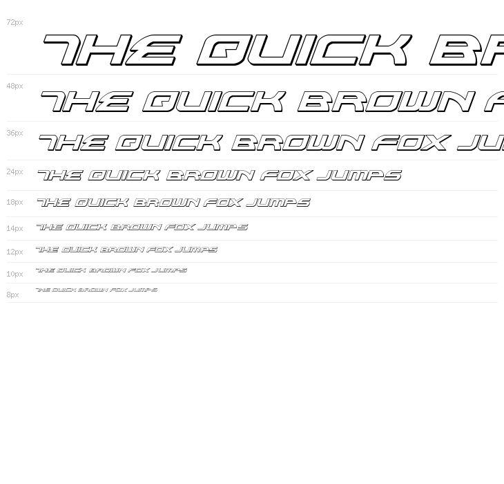 Alexis 3D Italic Waterfall