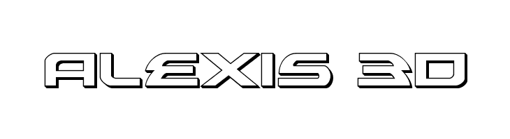 Alexis 3D  नि: शुल्क फ़ॉन्ट्स डाउनलोड