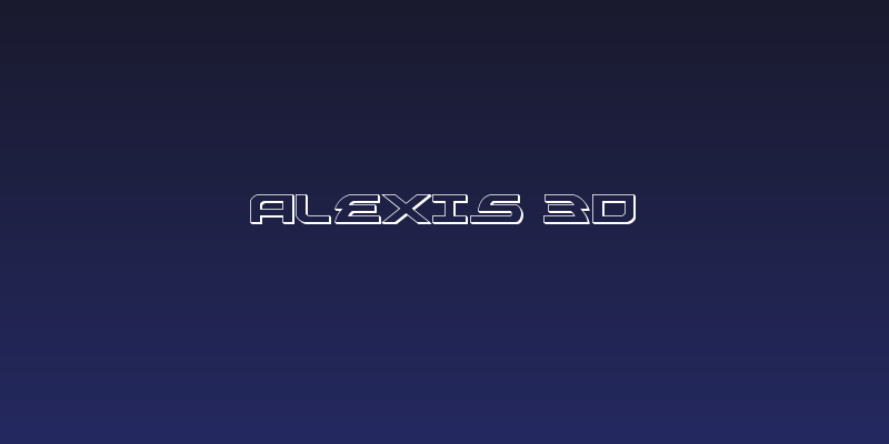 Alexis 3D Social Header