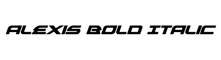 Alexis Bold Italic  Frei Schriftart Herunterladen