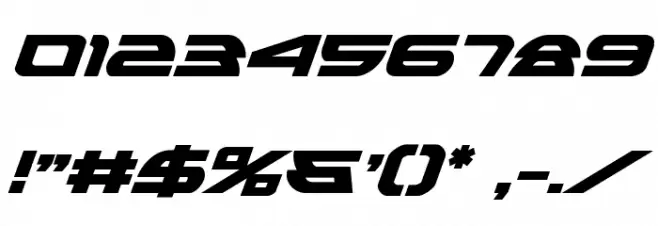 Alexis Bold Italic Font OTHER CHARS