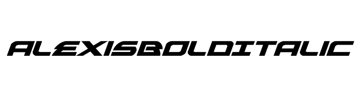 Alexis Bold Italic  font caratteri gratis