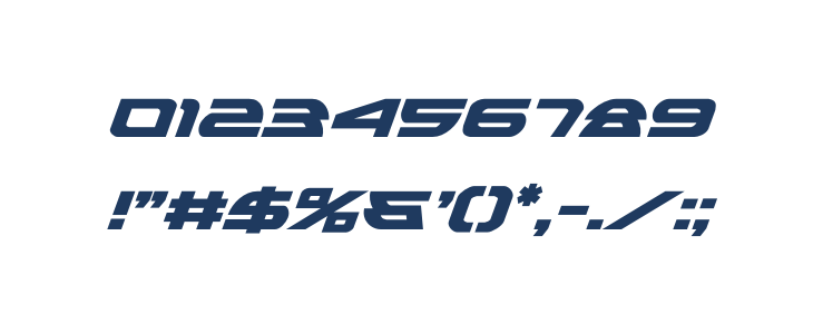 Alexis Bold Italic Other Characters