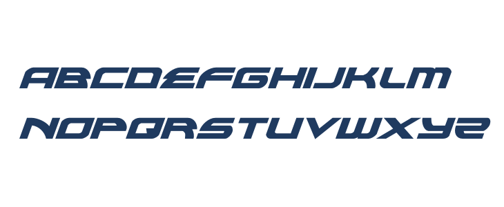 Alexis Bold Italic Lowercase