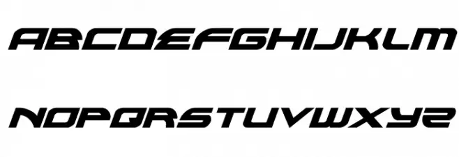 Alexis Bold Italic फ़ॉन्ट लोअरकेस