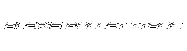 Alexis Bullet Italic Polices