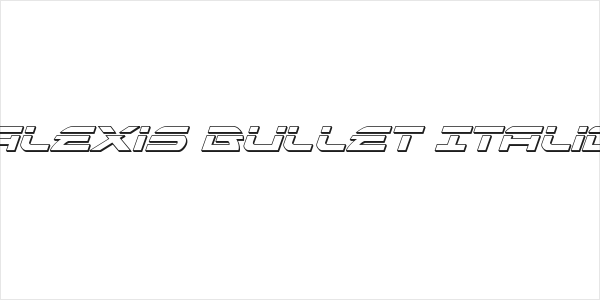 Alexis Bullet Italic Logo