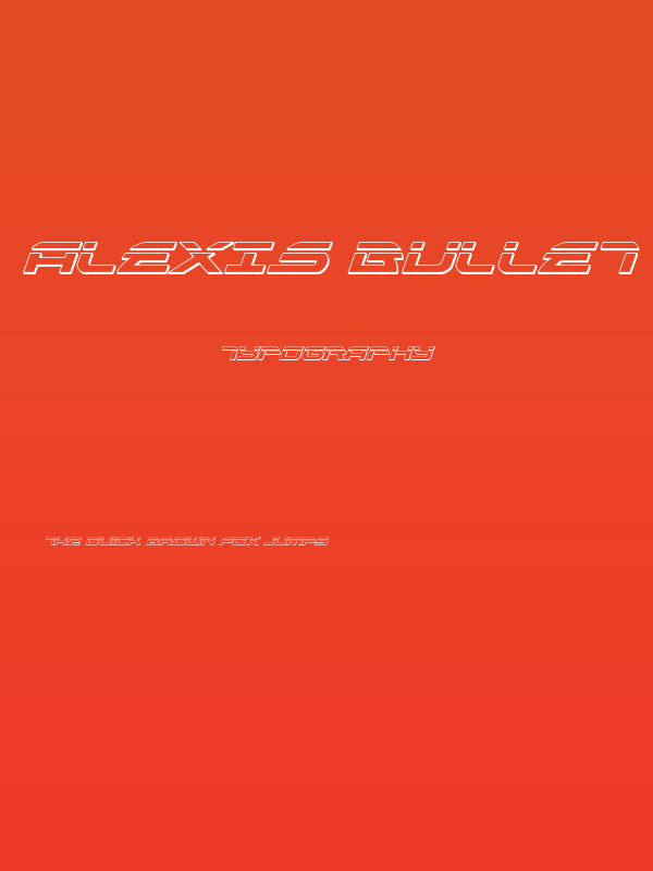 Alexis Bullet Italic Poster