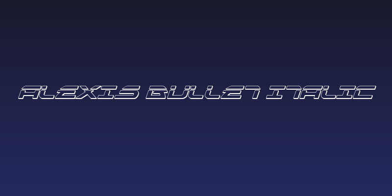 Alexis Bullet Italic Social Header