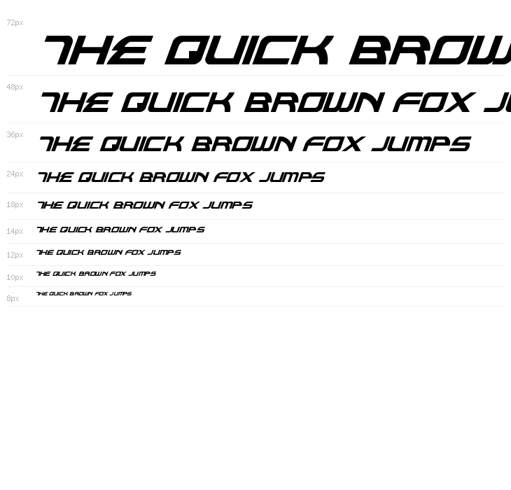 Alexis Condensed Italic Waterfall