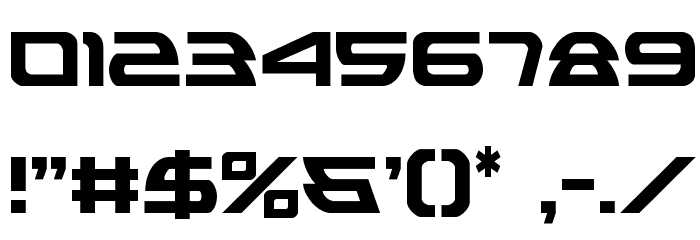 Alexis Condensed Font OTHER CHARS
