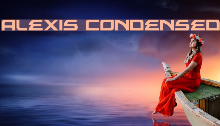 Alexis Condensed Font examples