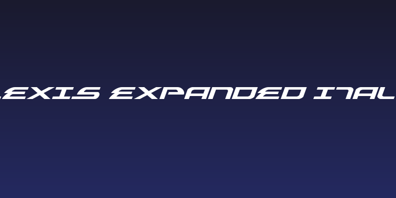 Alexis Expanded Italic Social Header