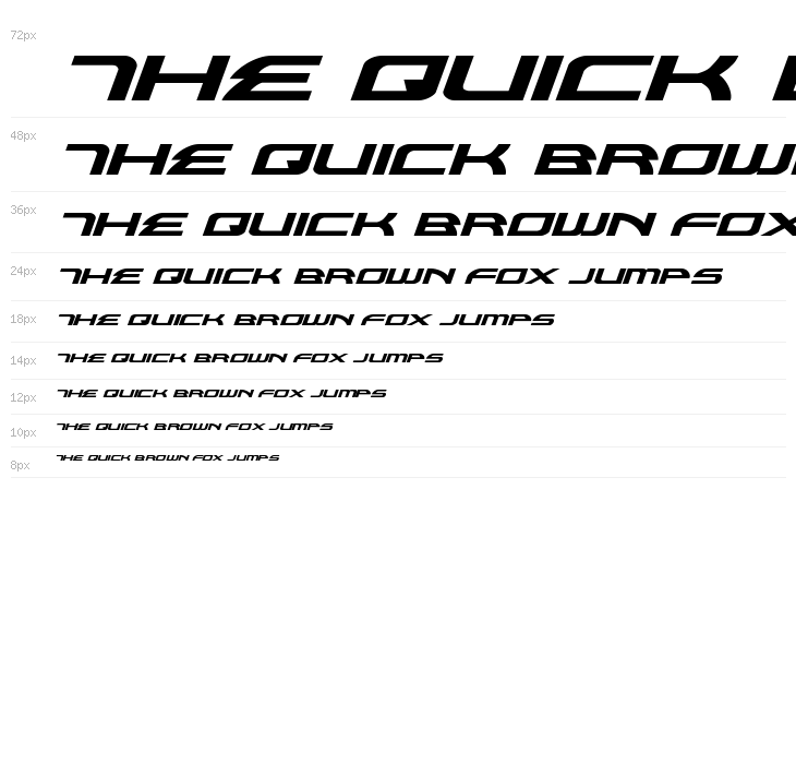 Alexis Expanded Italic Waterfall