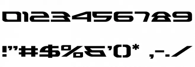 Alexis Expanded Font OTHER CHARS