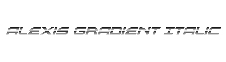 Alexis Gradient Italic Font