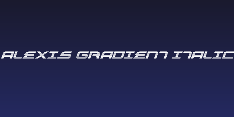 Alexis Gradient Italic Social Header