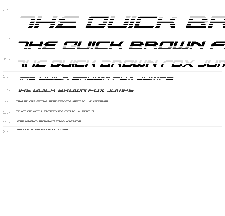 Alexis Gradient Italic Waterfall