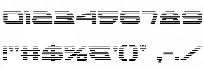 Alexis Gradient Font OTHER CHARS