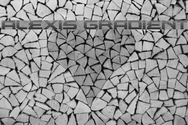 Alexis Gradient Font examples