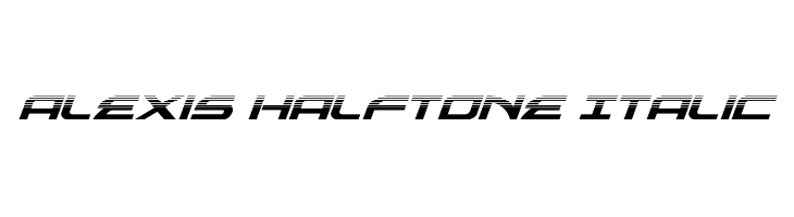 Alexis Halftone Italic  Free Fonts Download