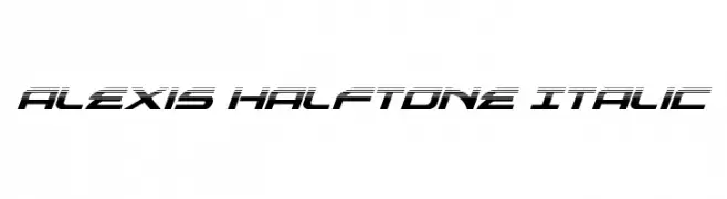 Alexis Halftone Italic  les polices de caractères gratuit tlcharger