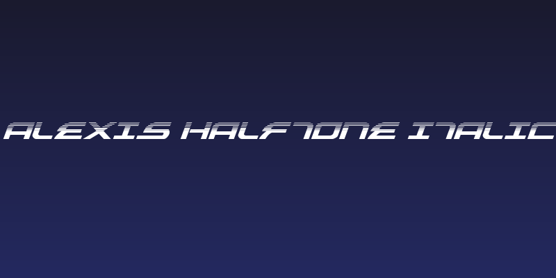 Alexis Halftone Italic Social Header