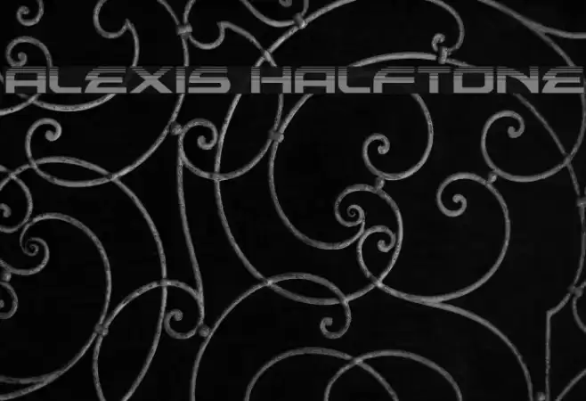 Alexis Halftone Font examples