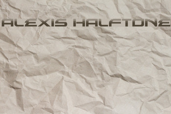 Alexis Halftone Font examples