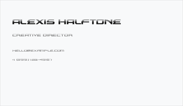 Alexis Halftone Business Card
