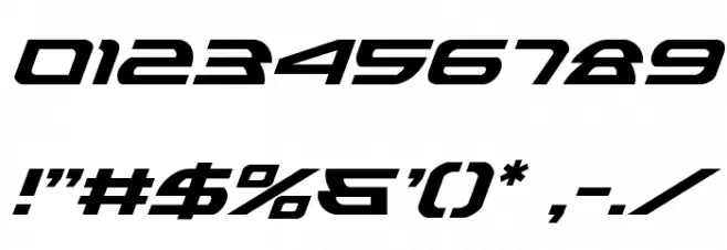 Alexis Italic Font OTHER CHARS