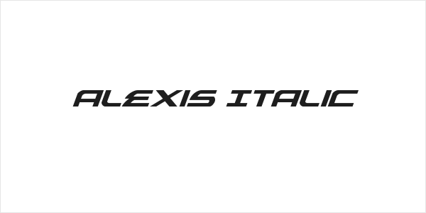 Alexis Italic Logo