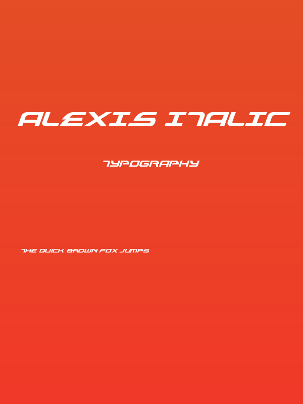 Alexis Italic Poster