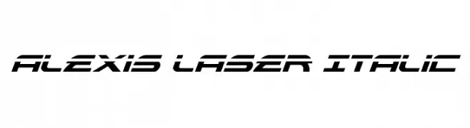 Alexis Laser Italic  les polices de caractères gratuit tlcharger